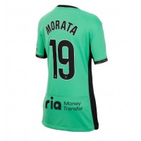 Fotballdrakt Dame Atletico Madrid Alvaro Morata #19 Tredjedrakt 2023-24 Kortermet